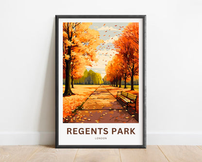 Regent's Park Travel Poster