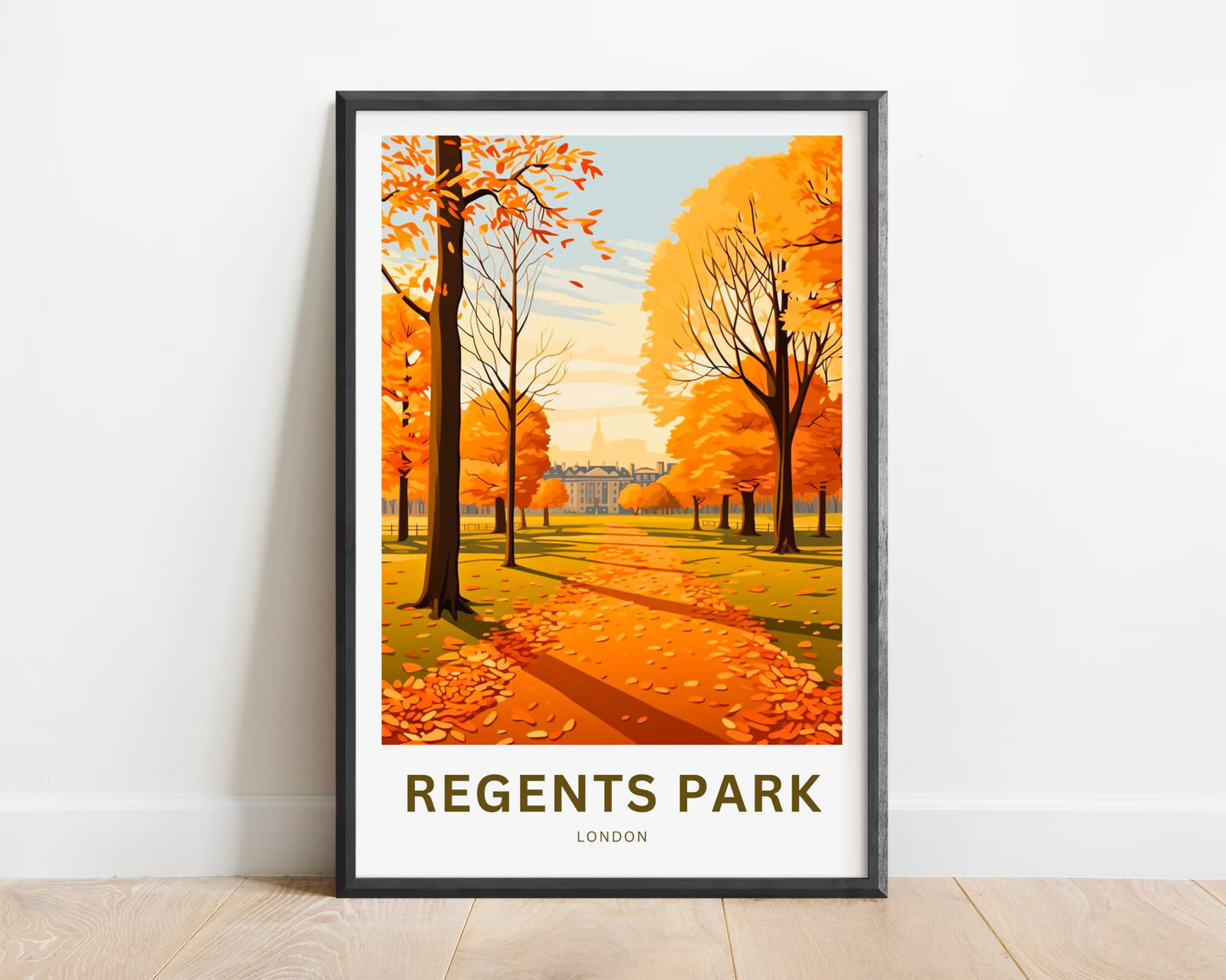 Regent's Park Travel Poster