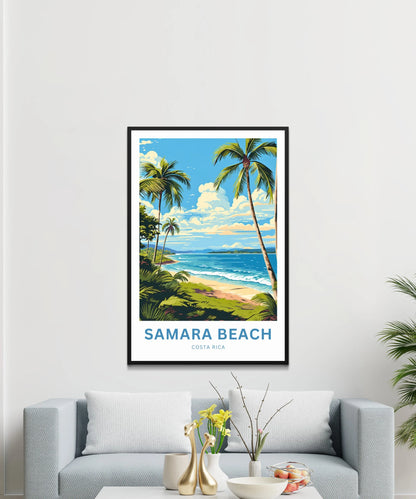 Samara Beach Travel Poster