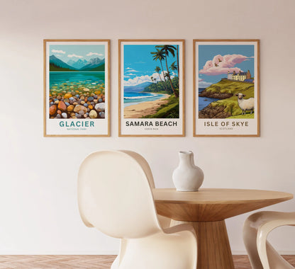 Samara Beach Travel Poster