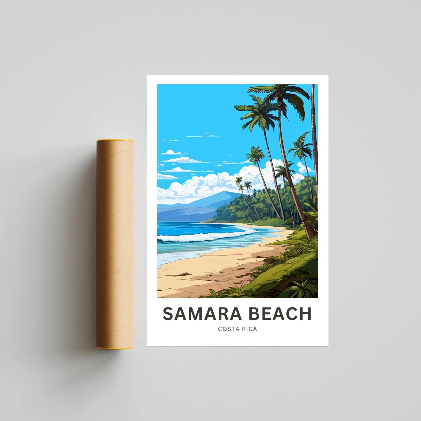 Samara Beach Travel Poster