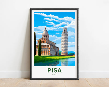 Pisa Travel Poster