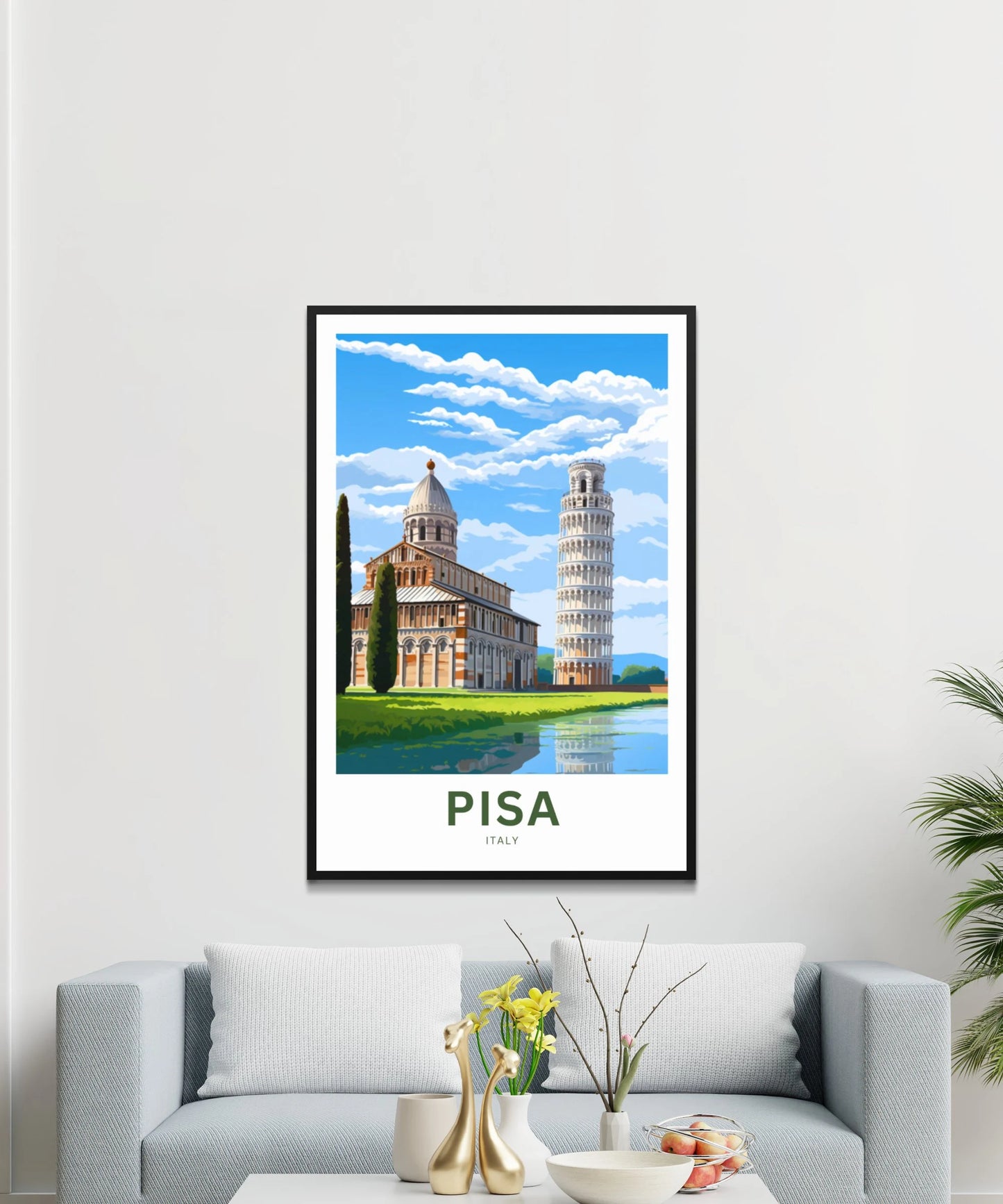 Pisa Travel Poster