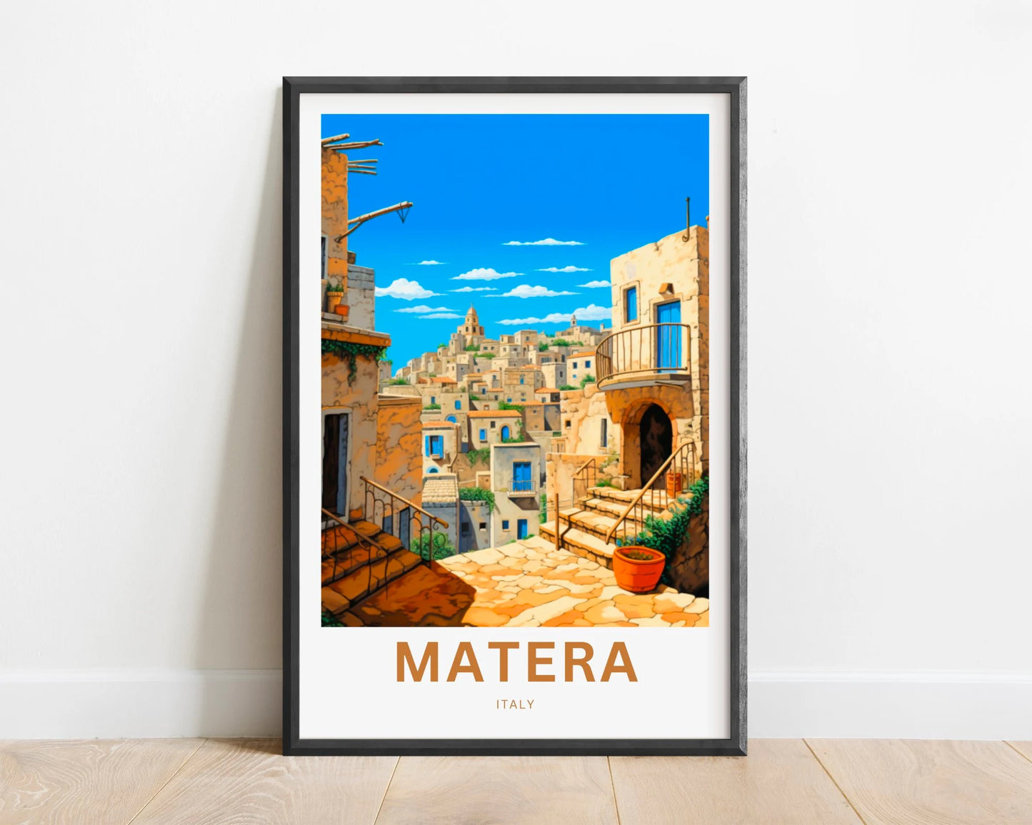 Matera Travel Poster