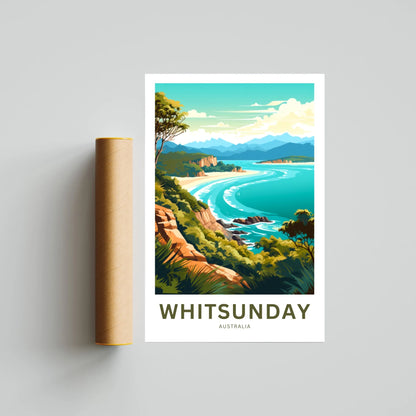 Whitsunday Travel Poster