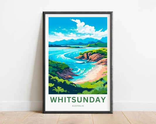 Whitsunday Travel Poster