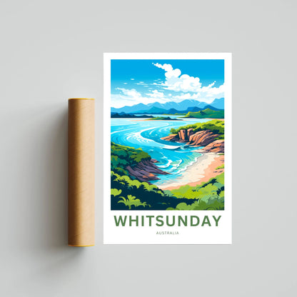 Whitsunday Travel Poster