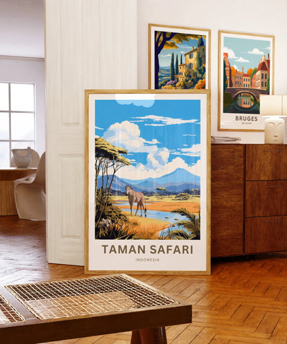 Taman Safari Travel Poster