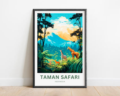 Taman Safari Travel Poster