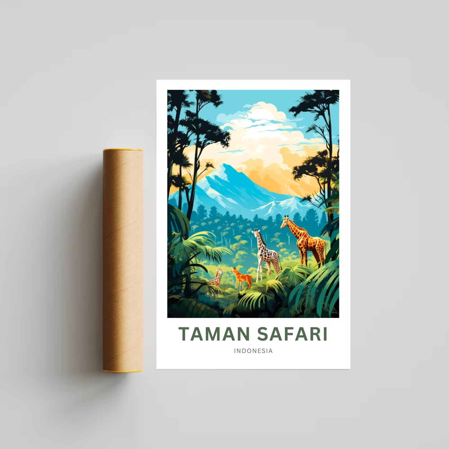 Taman Safari Travel Poster