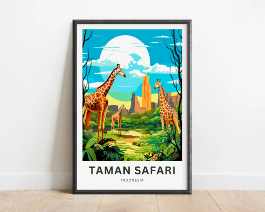 Taman Safari Travel Poster