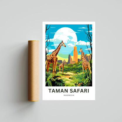 Taman Safari Travel Poster