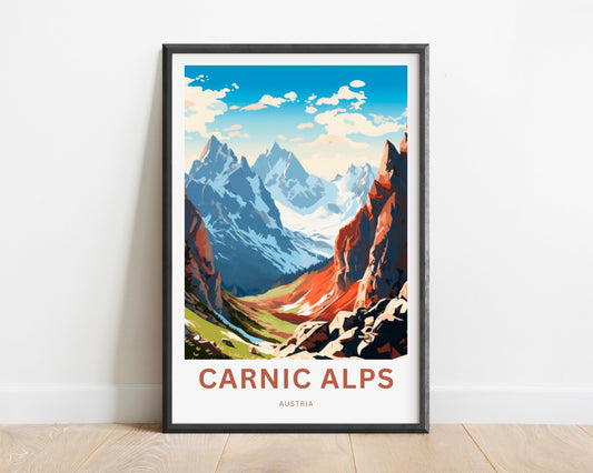 Carnic Alps Travel Poster