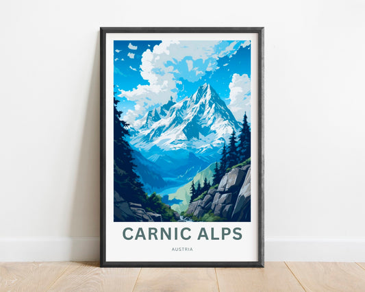 Carnic Alps Travel Poster