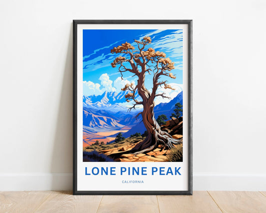 Lone Pine Peak Travel Poster