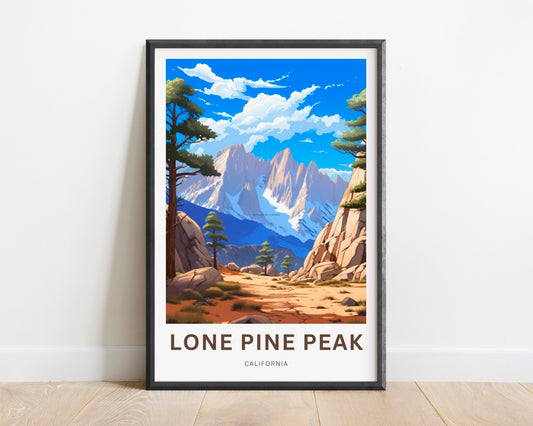 Lone Pine Peak Travel Poster