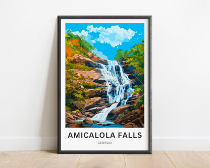 Amicalola Falls Travel Poster