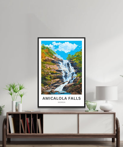 Amicalola Falls Travel Poster