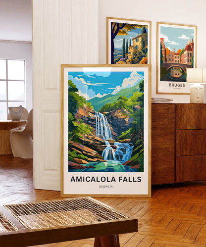 Amicalola Falls Travel Poster