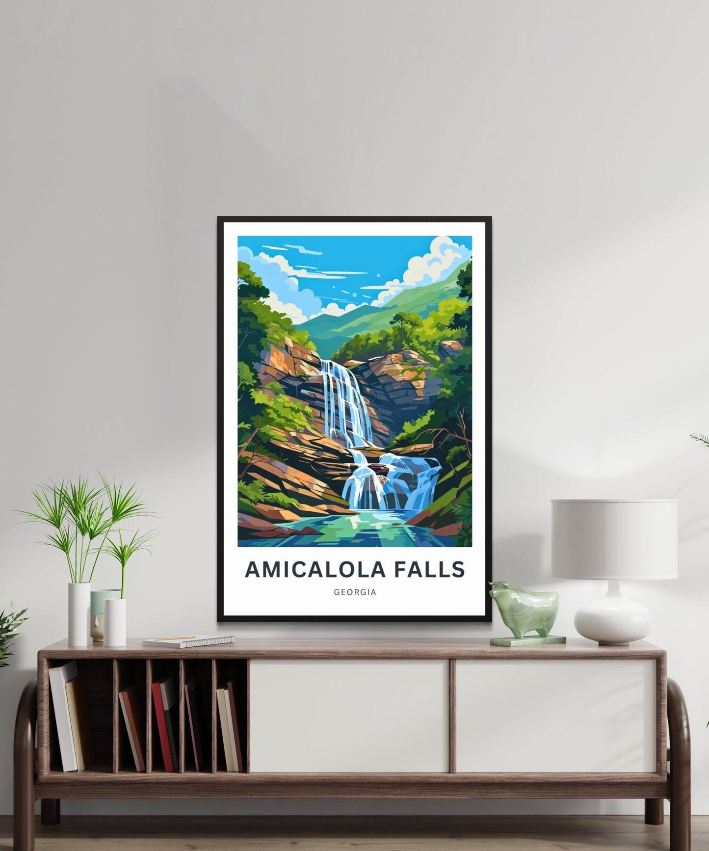 Amicalola Falls Travel Poster