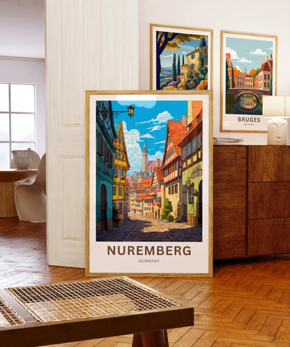 Nuremberg  Travel Poster