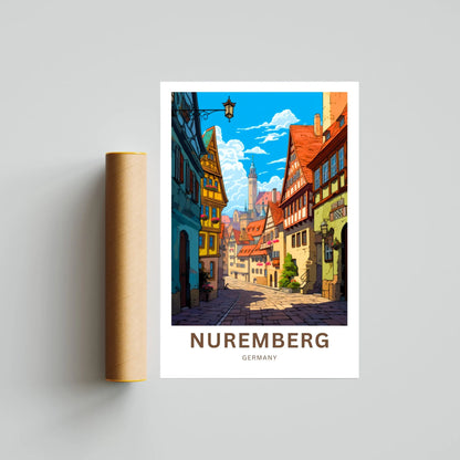 Nuremberg  Travel Poster