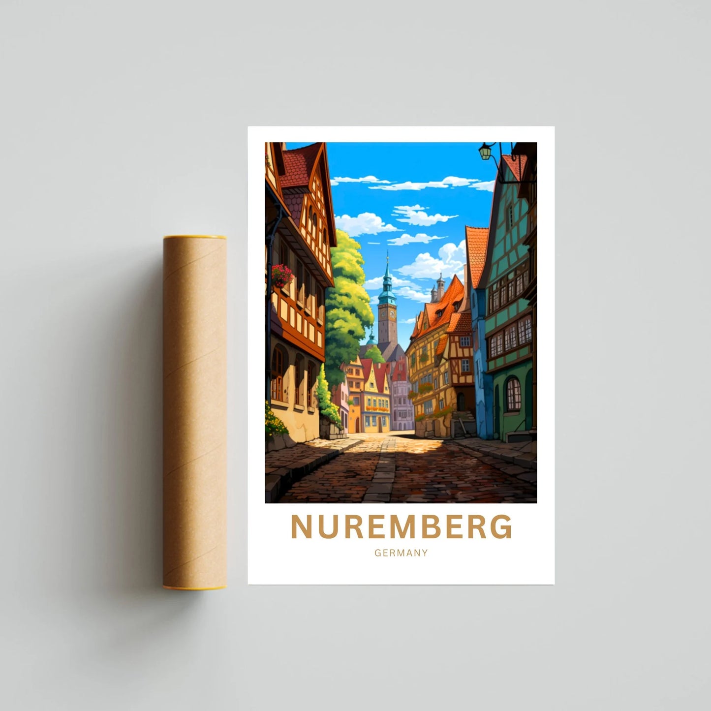 Nuremberg  Travel Poster