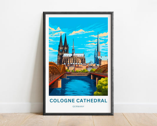 Cologne Cathedral Travel Poster