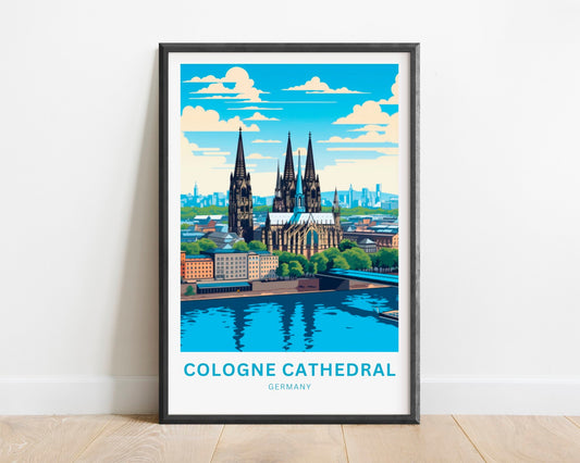 Cologne Cathedral Travel Poster
