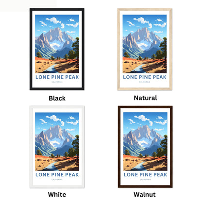 Lone Pine Peak Travel Poster