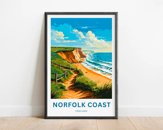 Norfolk Coast Travel Poster