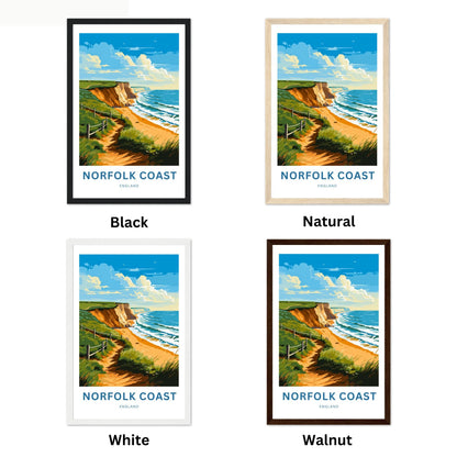 Norfolk Coast Travel Poster