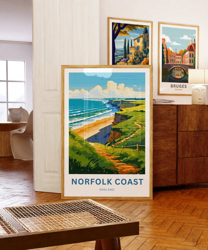 Norfolk Coast Travel Poster