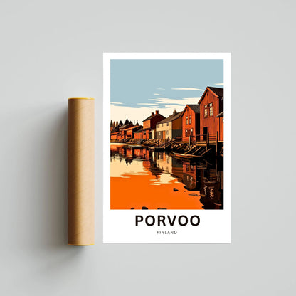 Porvoo Travel Poster