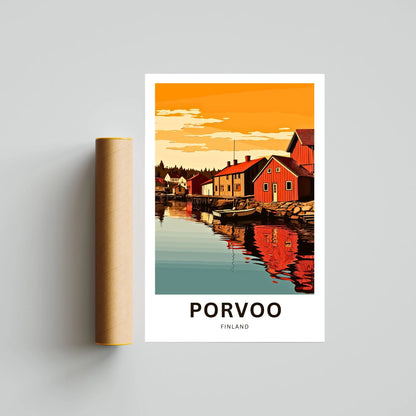 Porvoo Travel Poster