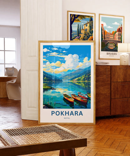 Pokhara Travel Poster