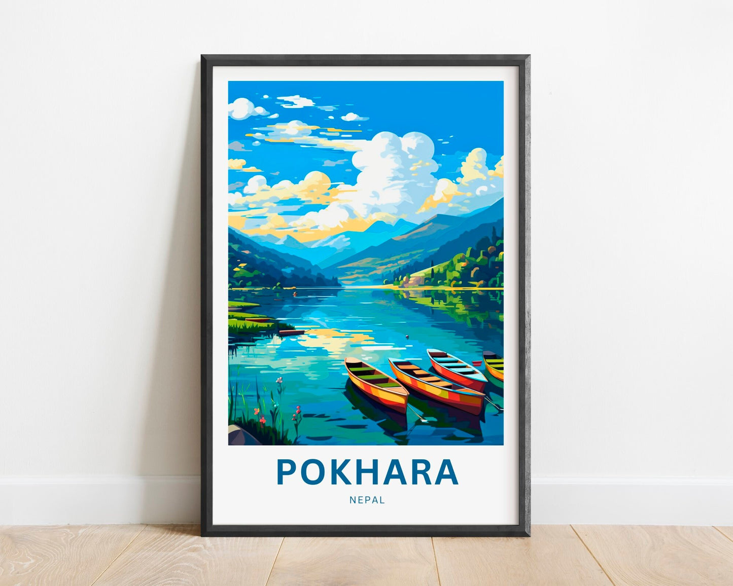 Pokhara Travel Poster