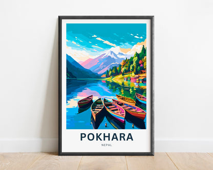 Pokhara Travel Poster