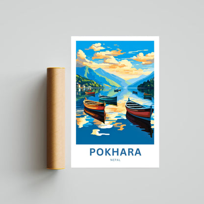 Pokhara Travel Poster