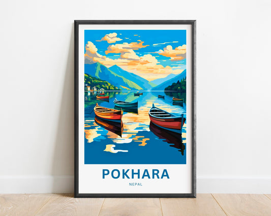 Pokhara Travel Poster