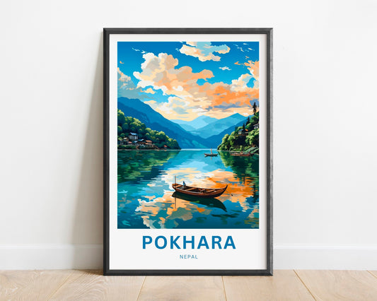 Pokhara Travel Poster