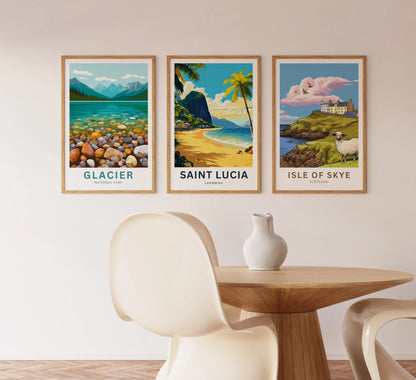 St. Lucia Travel Poster