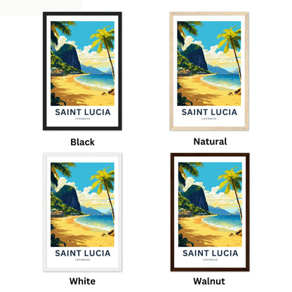 St. Lucia Travel Poster