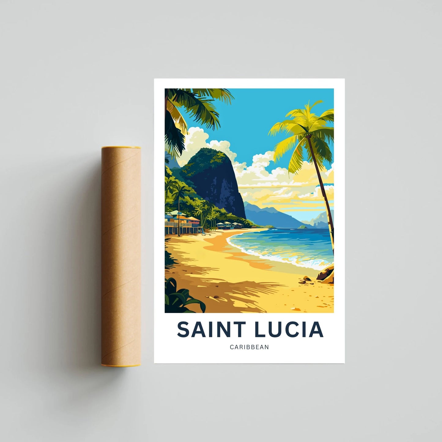 St. Lucia Travel Poster