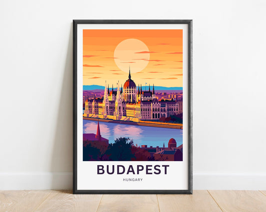 Budapest Travel Poster