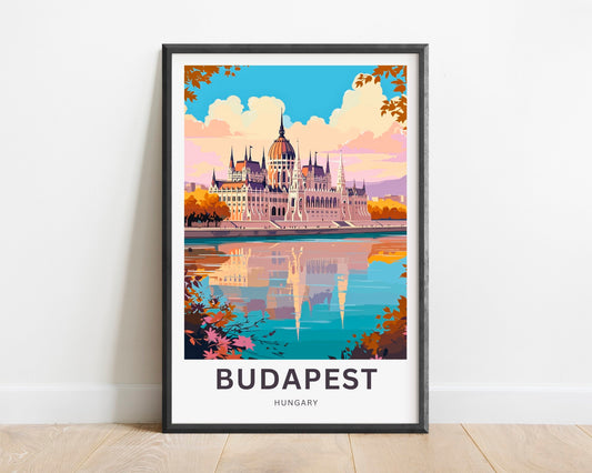 Budapest Travel Poster