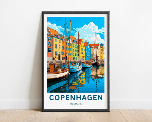 Copenhagen Travel Poster