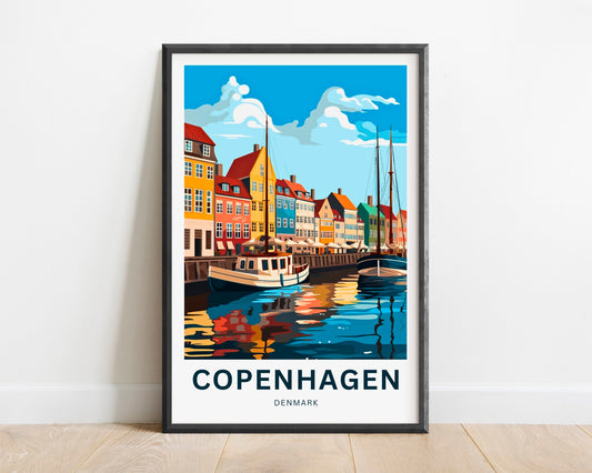 Copenhagen Travel Poster