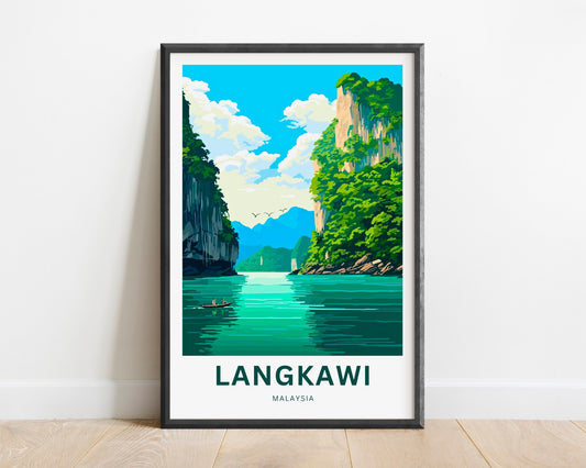 Langkawi Travel Print - Langkawi poster, Malaysia Wall Art, Framed present, Gift Malaysia Present - TravelTreasureCo