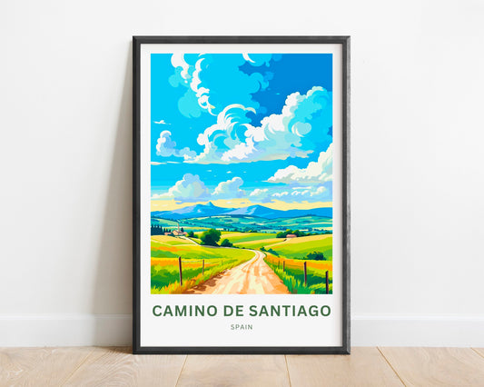 Camino de Santiago Travel Poster